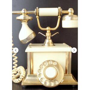 Antique Rotary Telephone Made In Italy French Style Princess Provincial Vintage